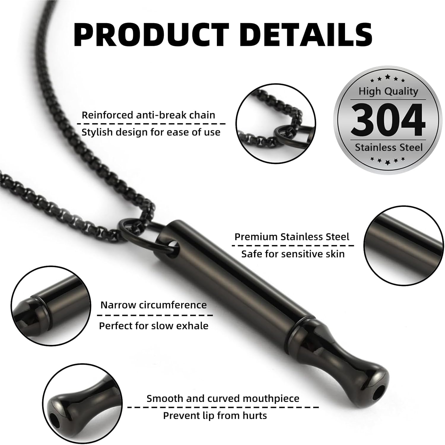 Collier respiratoire en acier  - Accessories For Vaping avis et prix